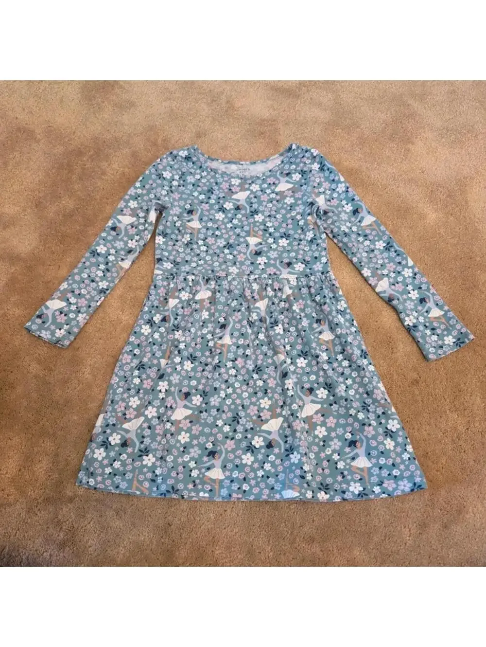 Carters Floral Ballerina Dress Size 5 #1026